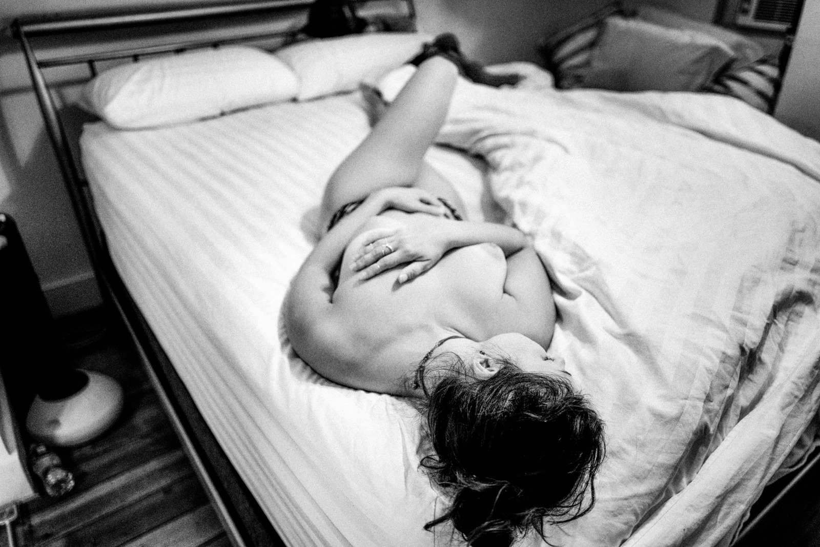 Intimate Reflection in Monochrome