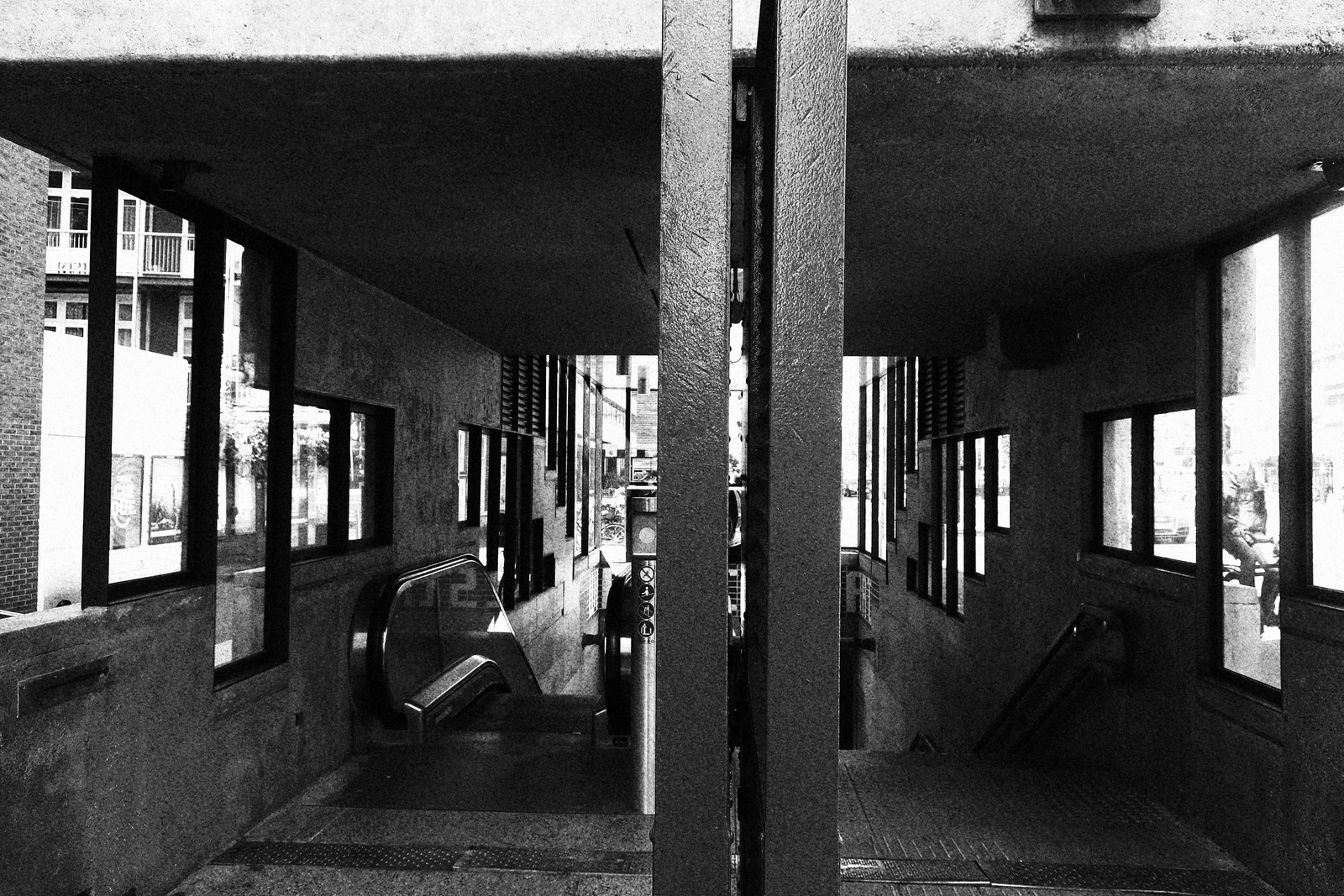 Urban Passage in Monochrome