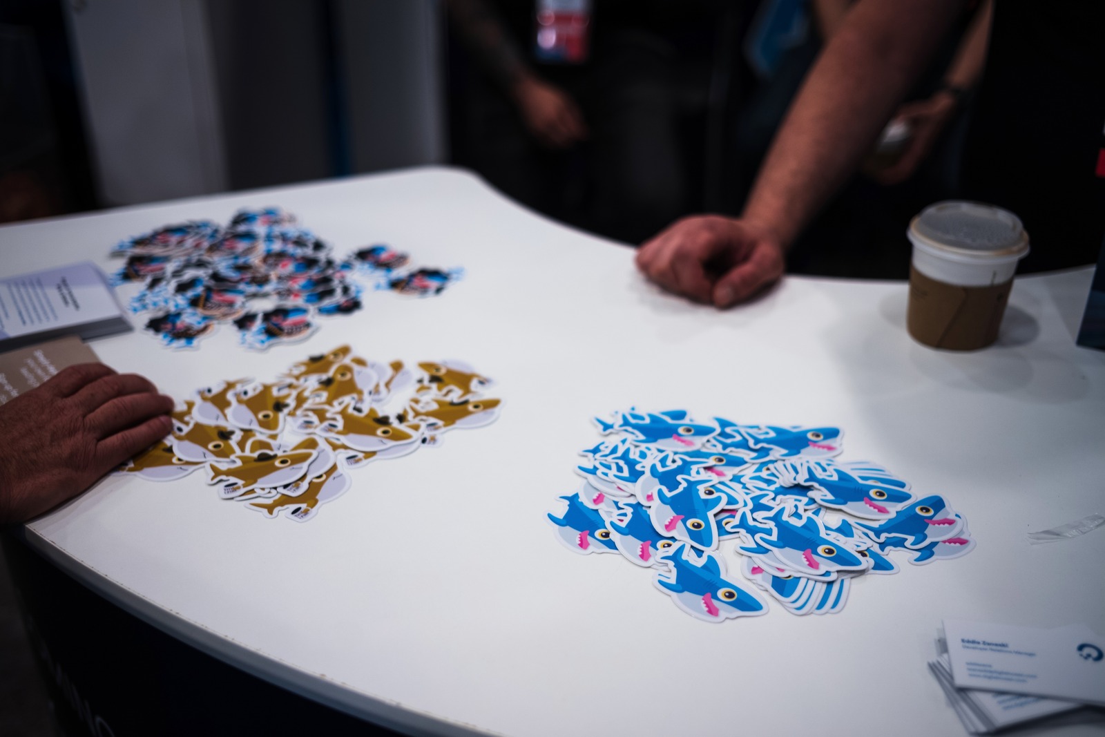 Colorful Stickers in Focus