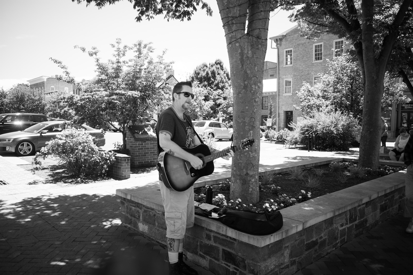 Street Serenade in Monochrome