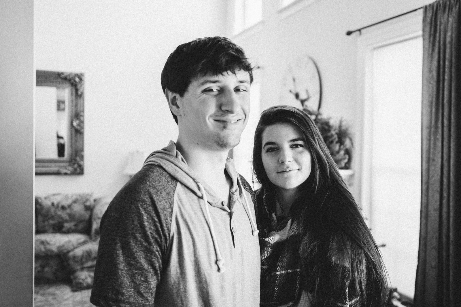 Cozy Intimacy in Monochrome