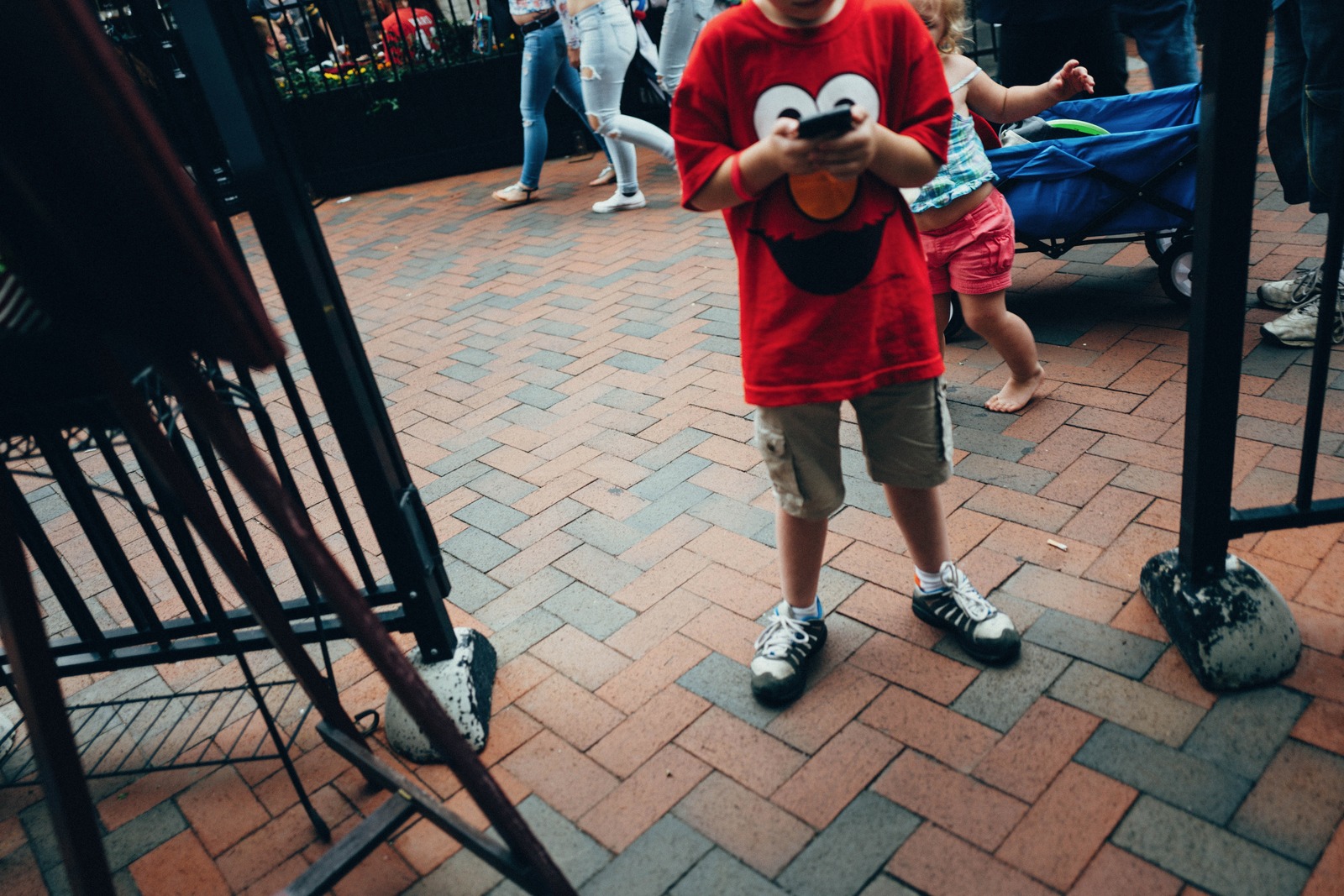 Child in a Crowded Scene