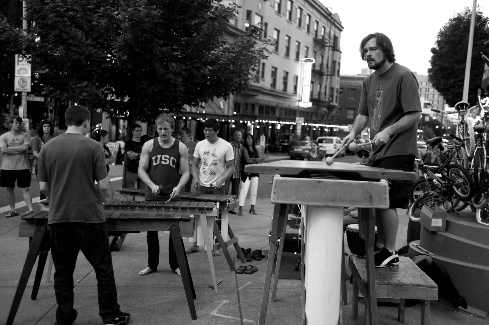 Urban Rhythms at Dusk