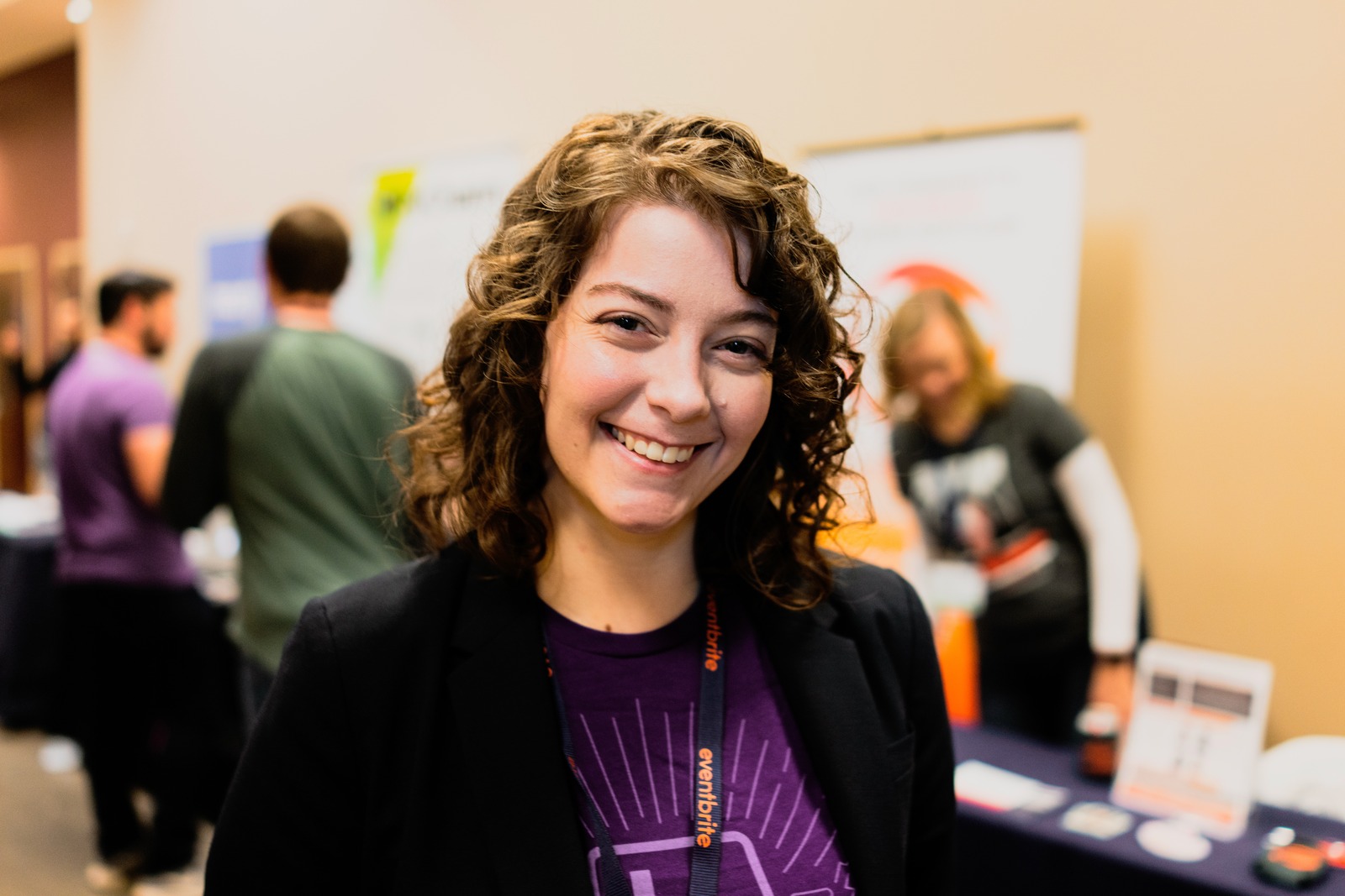 Confident Smile at the Event