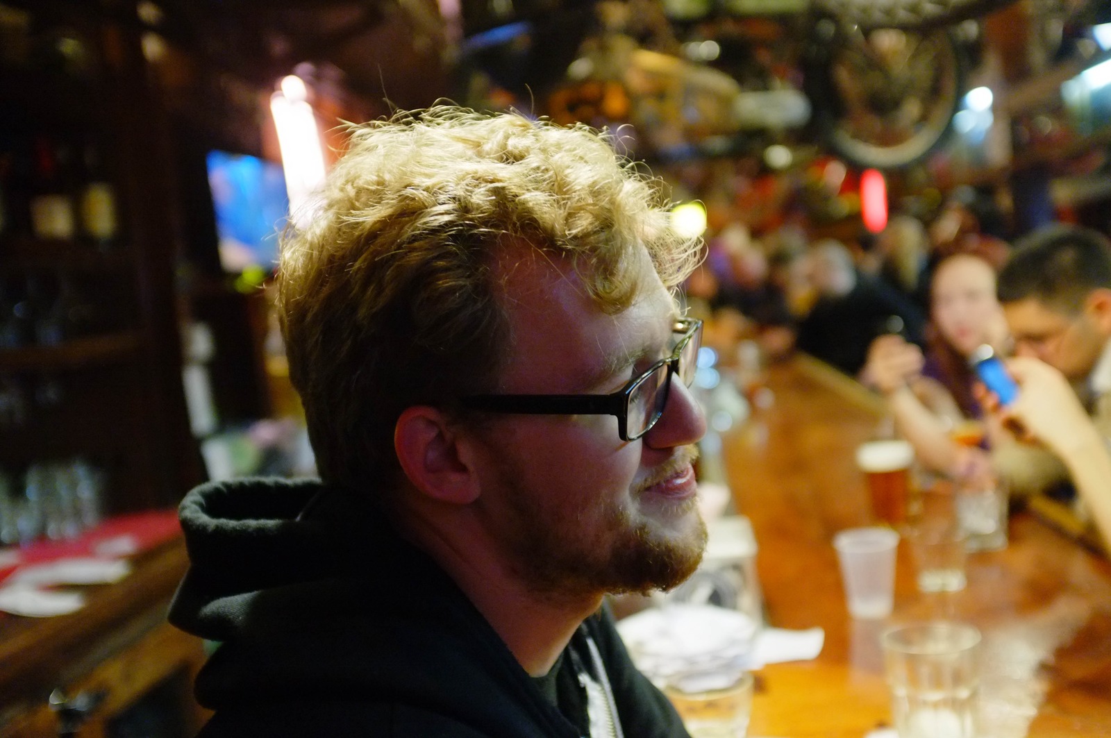 Evening Laughter at the Bar