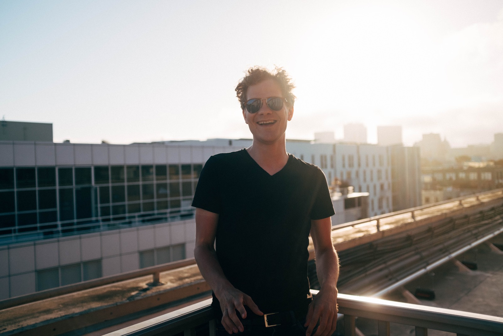 Sunlit Rooftop Smiles