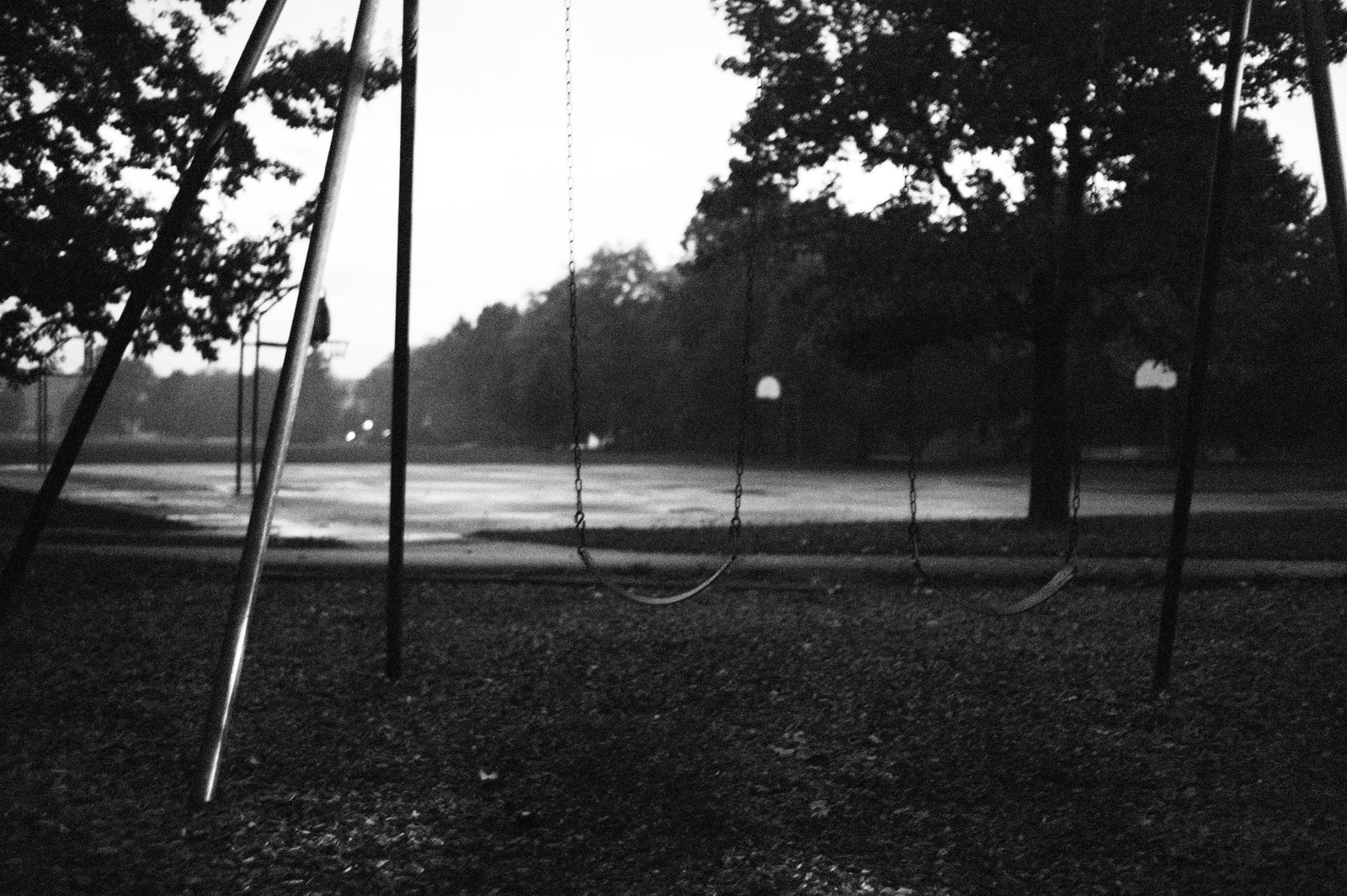 Lonely Swings in Twilight