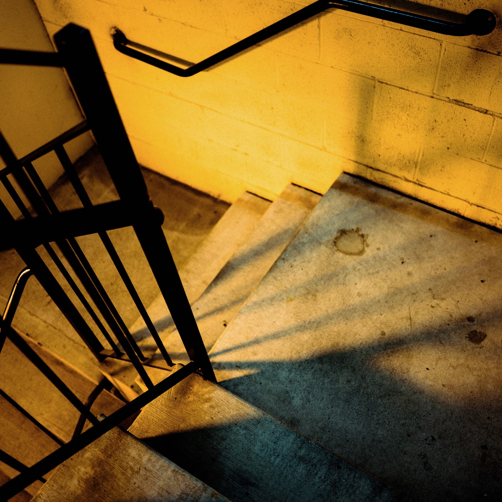 Shadows on Concrete Steps