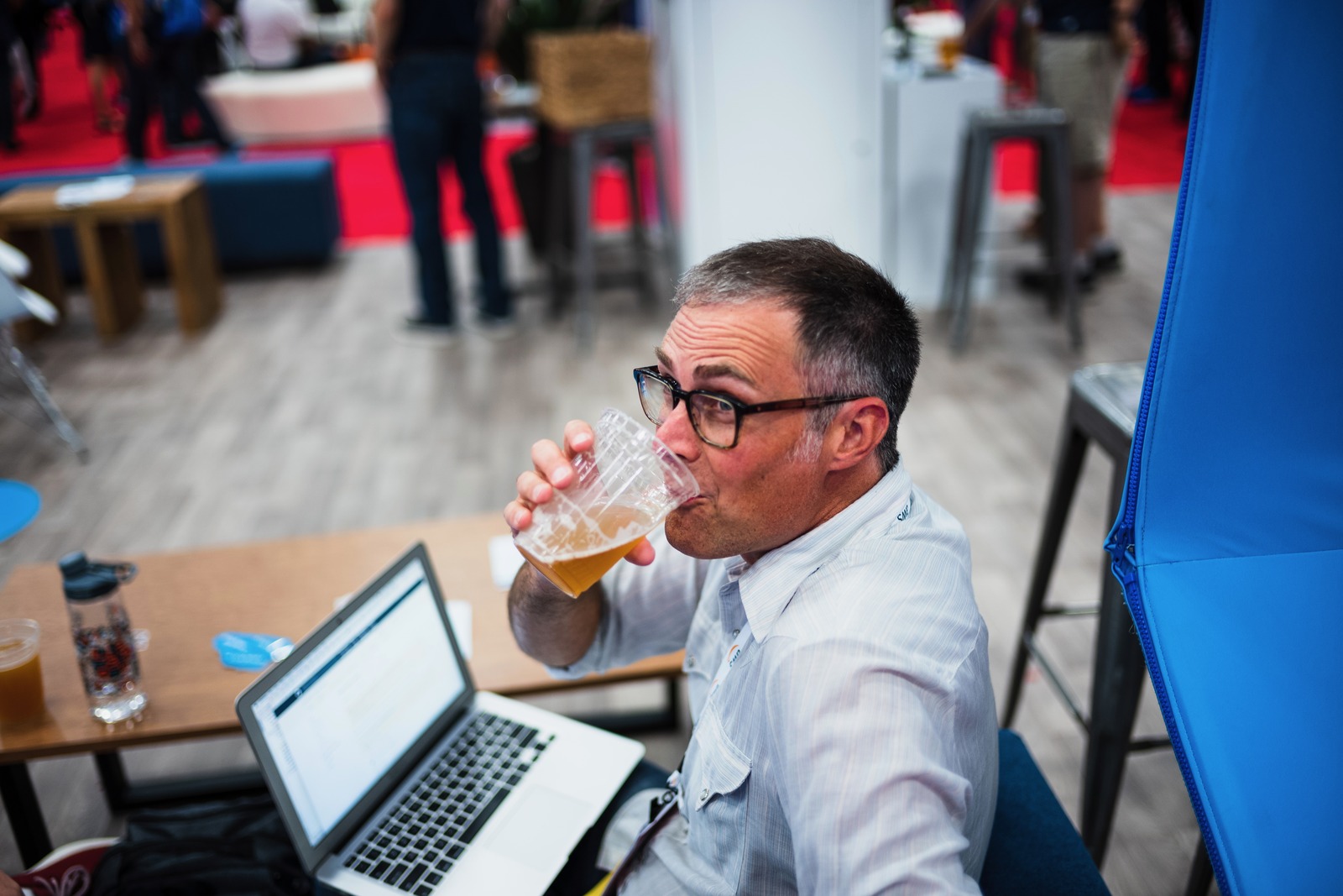 Casual Moment at Work