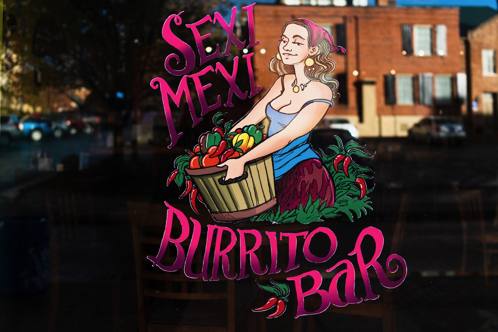 Colorful Burrito Bar Signage