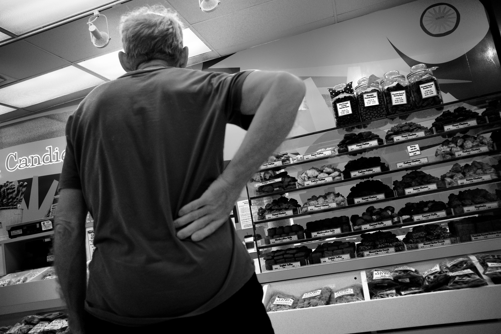 Contemplation at the Candy Shop