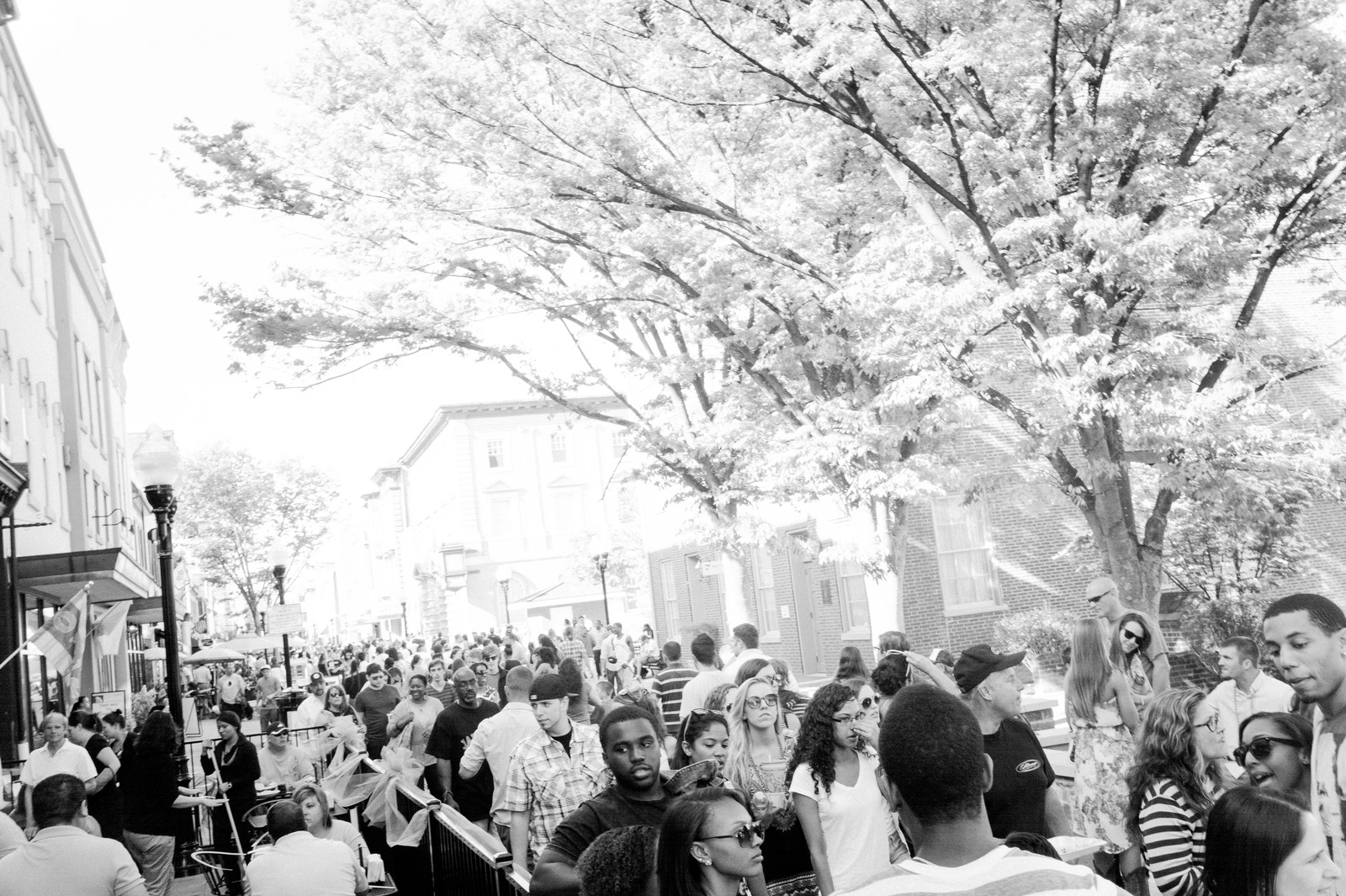 Urban Gatherings in Monochrome