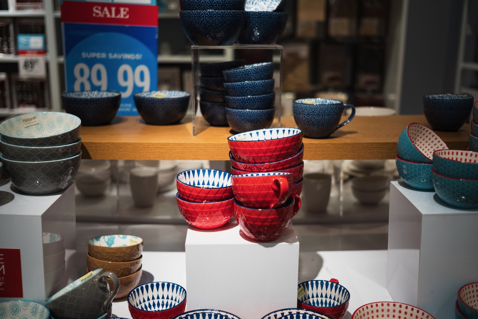 Colorful Dish Display