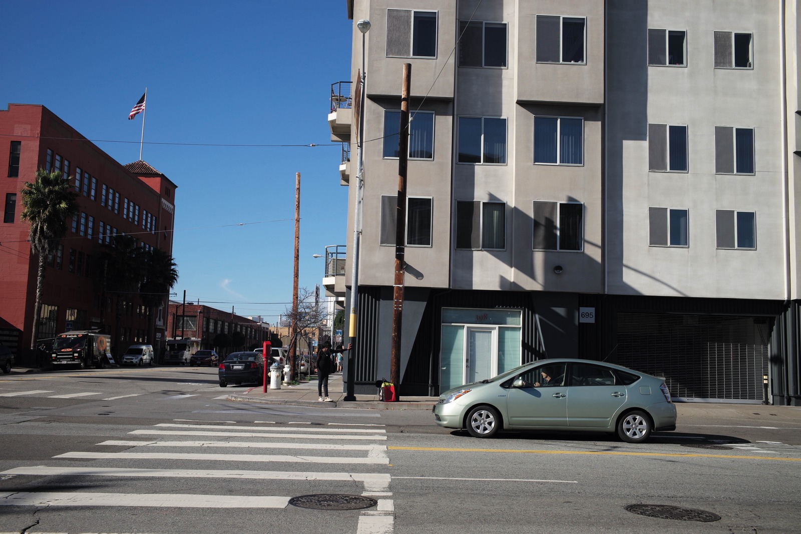 Urban Intersection at Midday