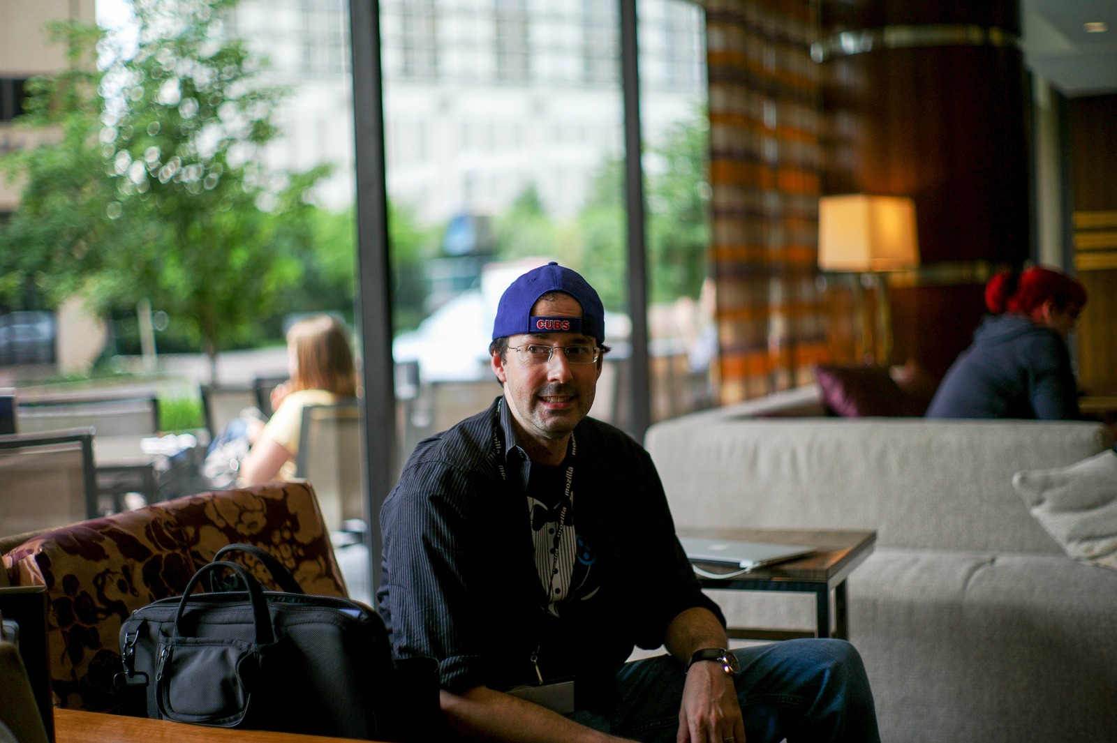 Casual Moment in a Lounge