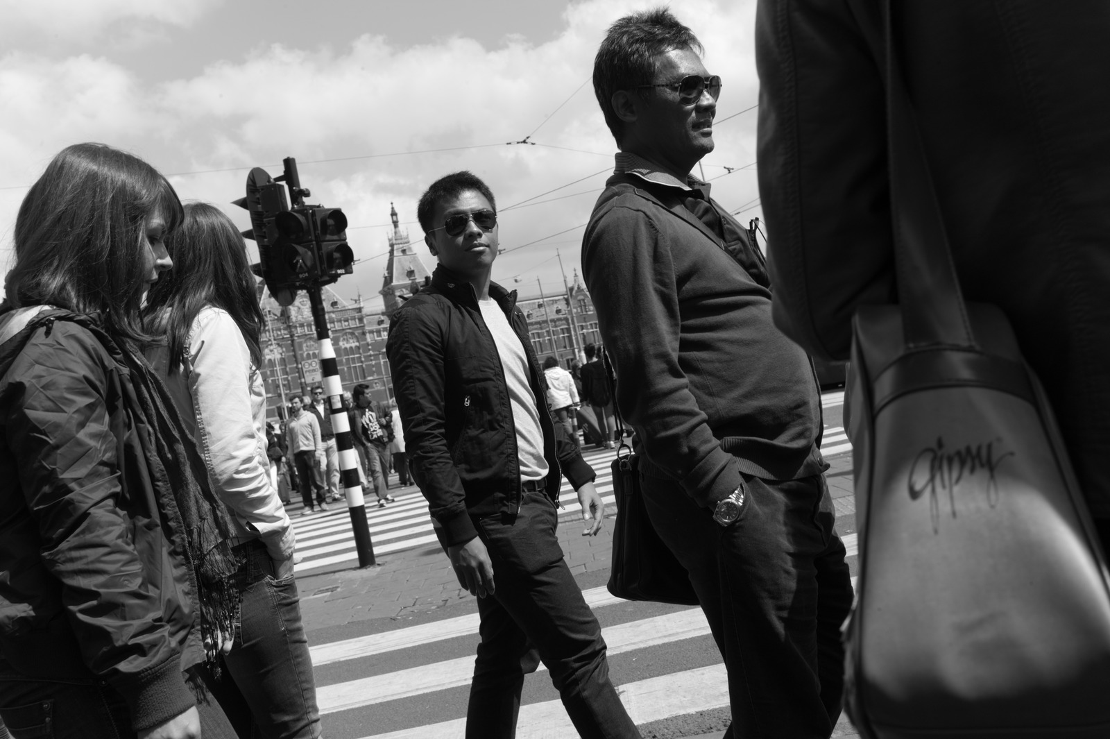 Urban Crossroads in Monochrome