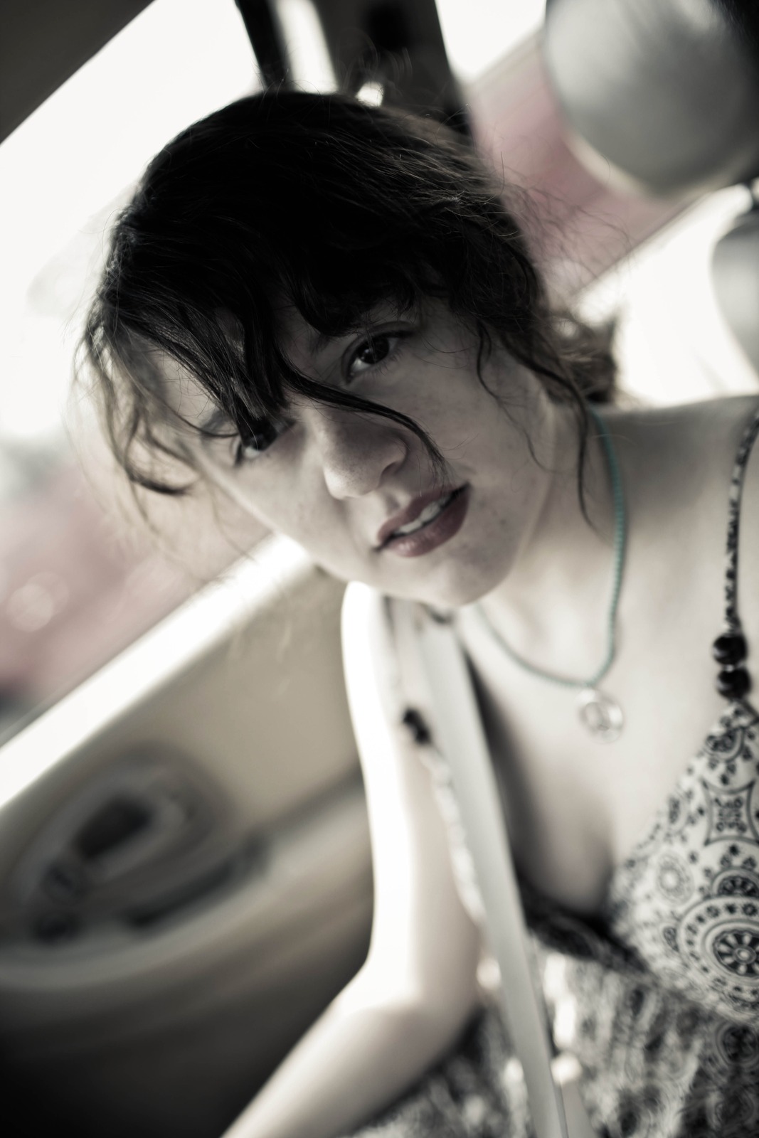 Introspective Moment in a Car