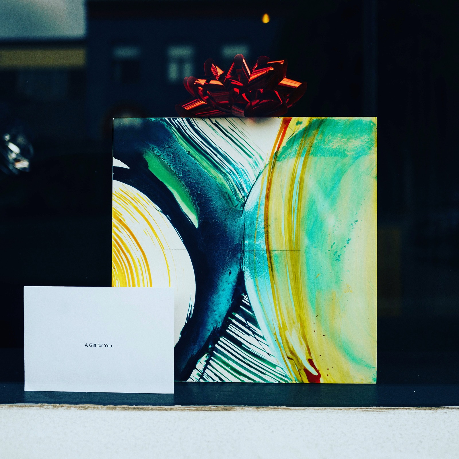 Wrapped Gift by the Window