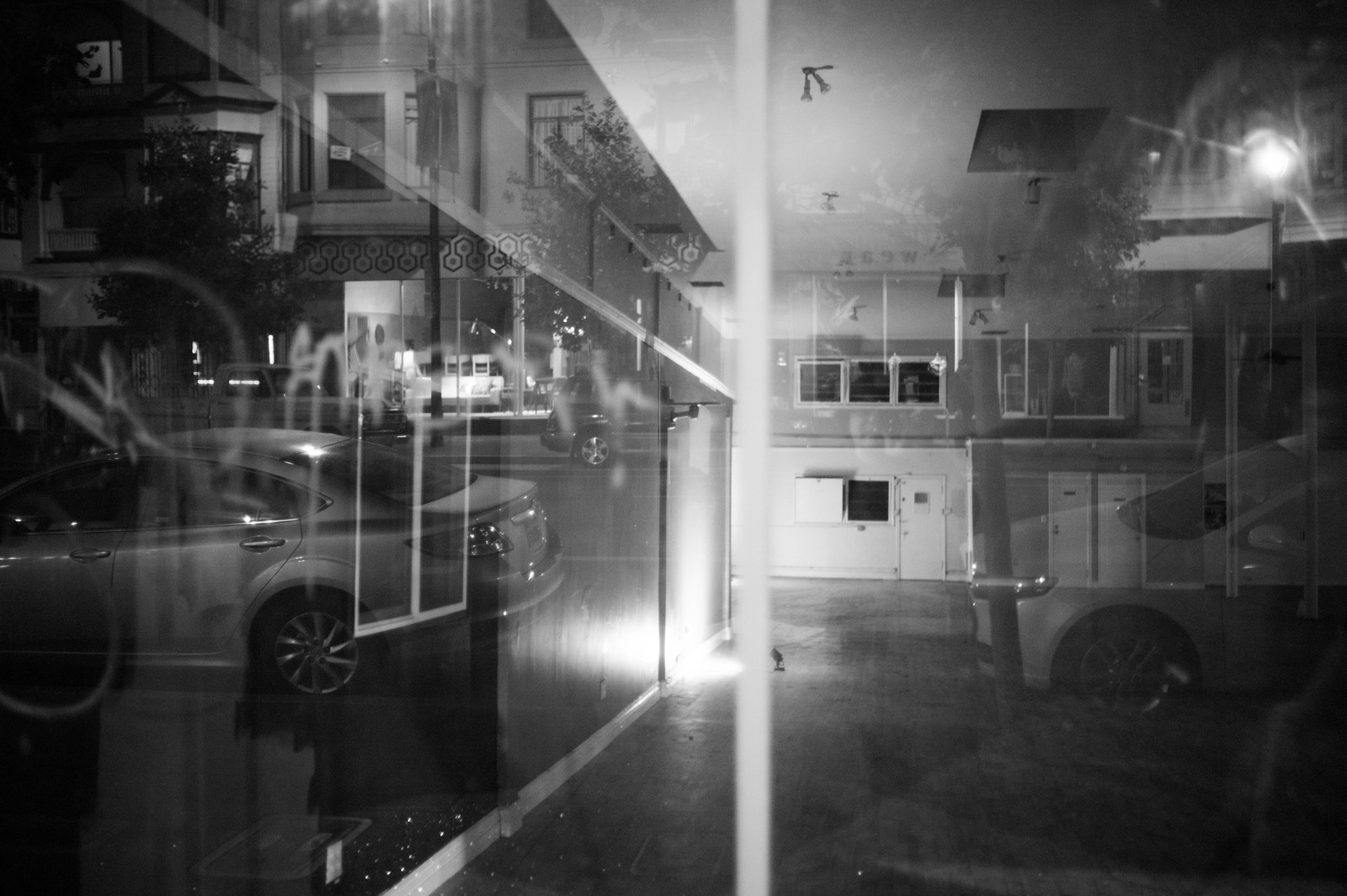 Reflections of a Night Street