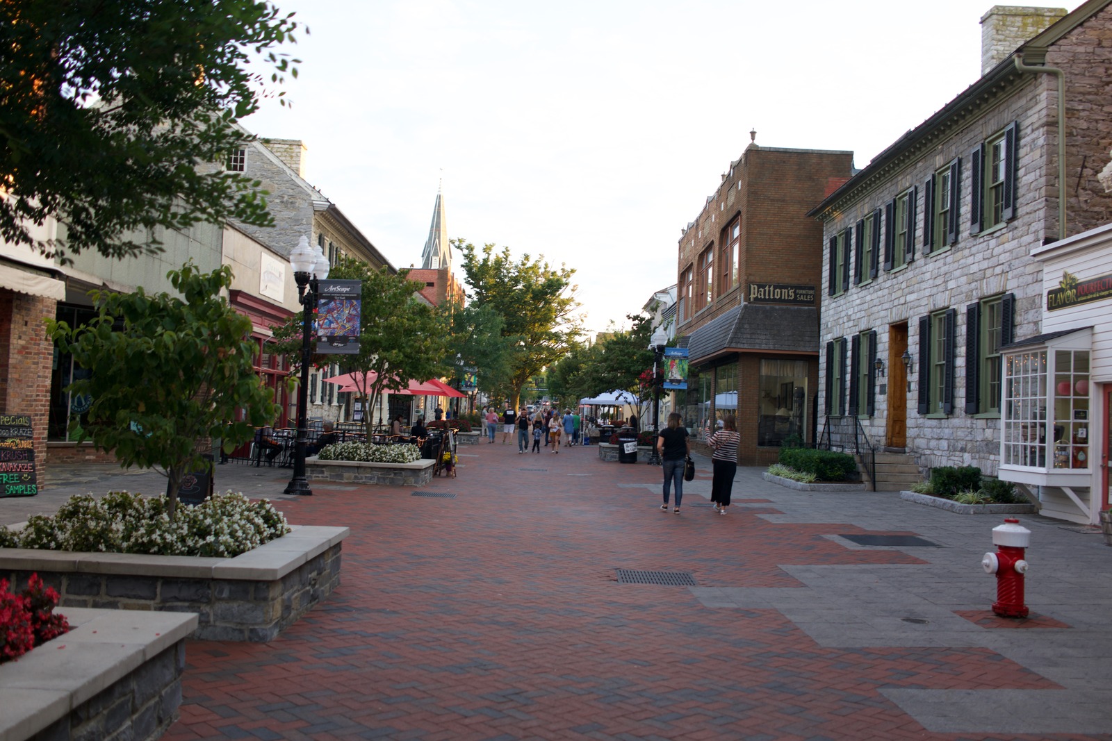 Charming Streetscape at Dusk