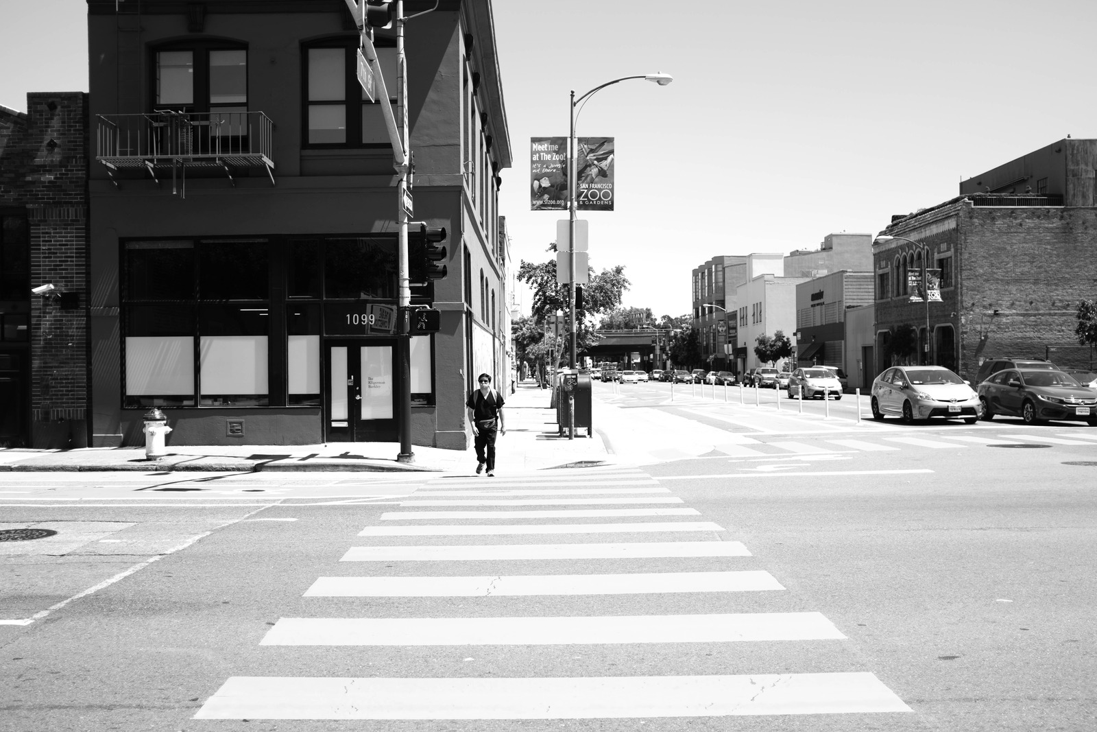 Urban Solitude in Black and White