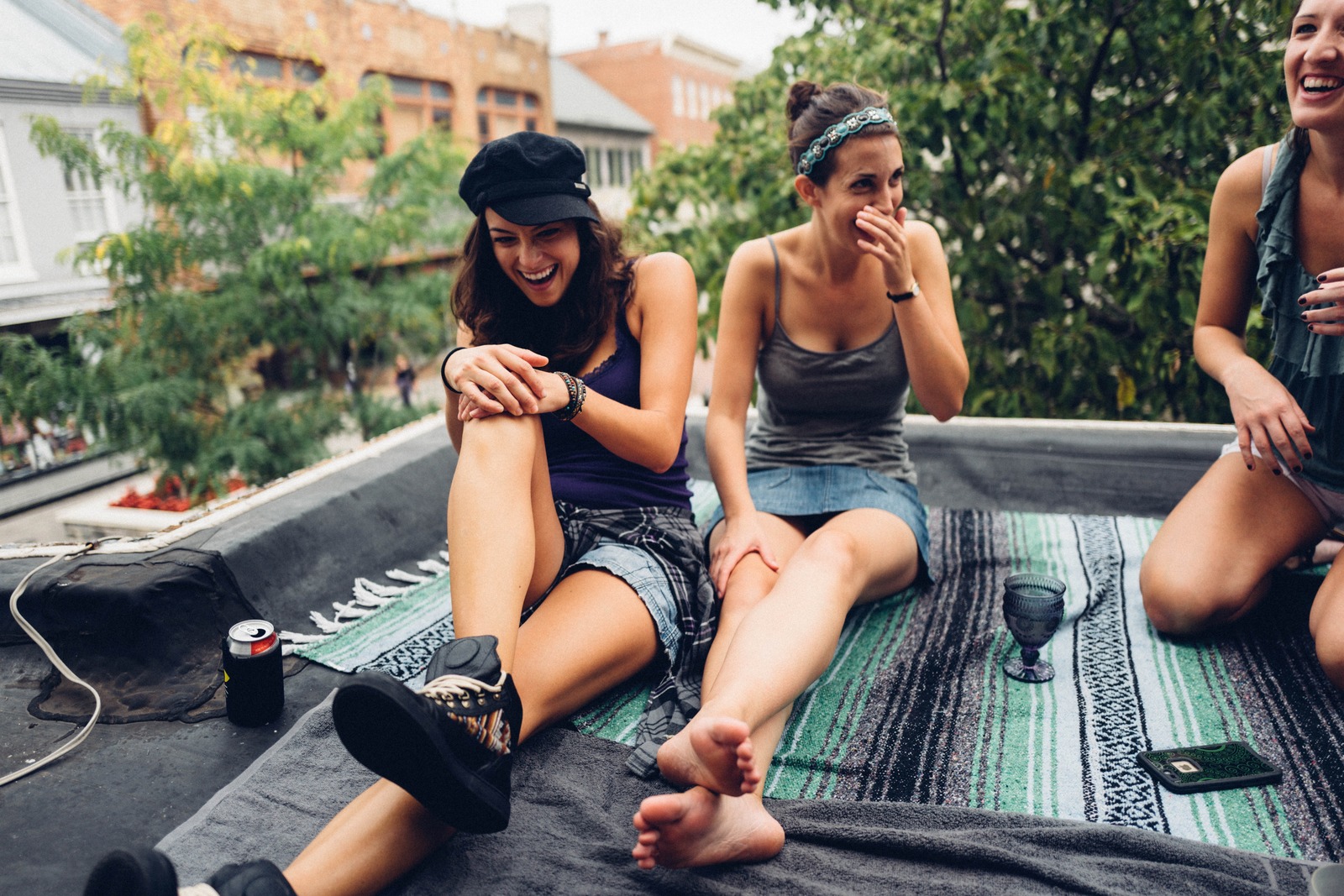 Joyful Rooftop Brotherhood
