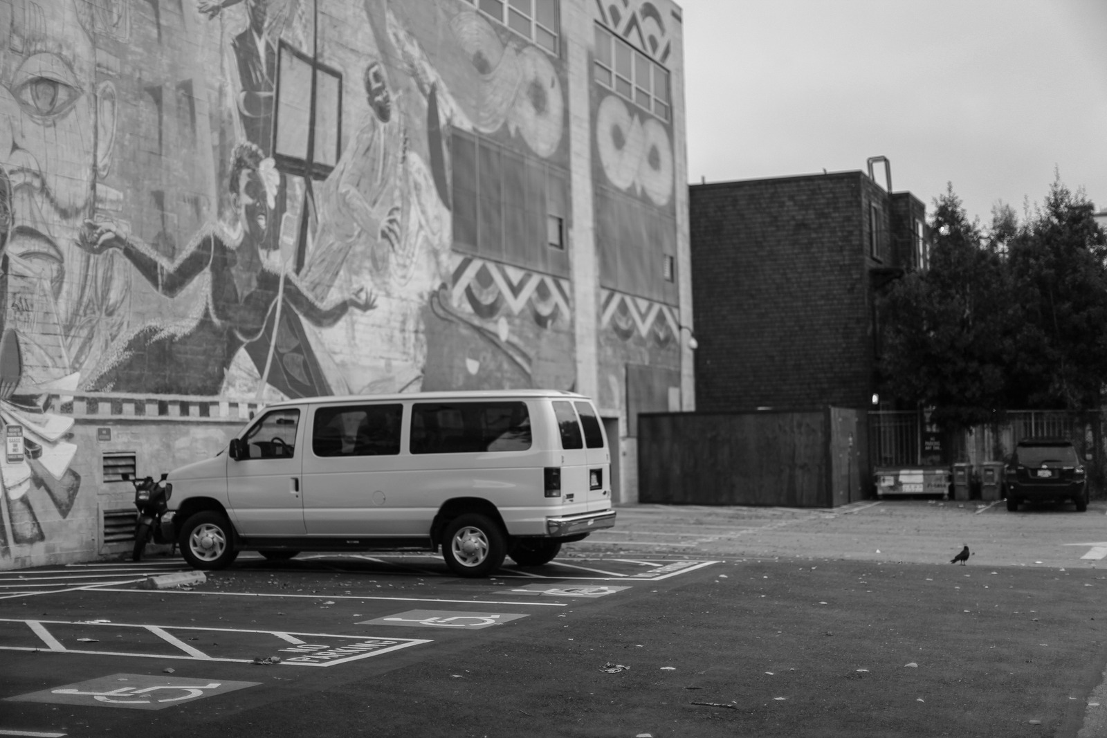 Urban Stillness in Monochrome