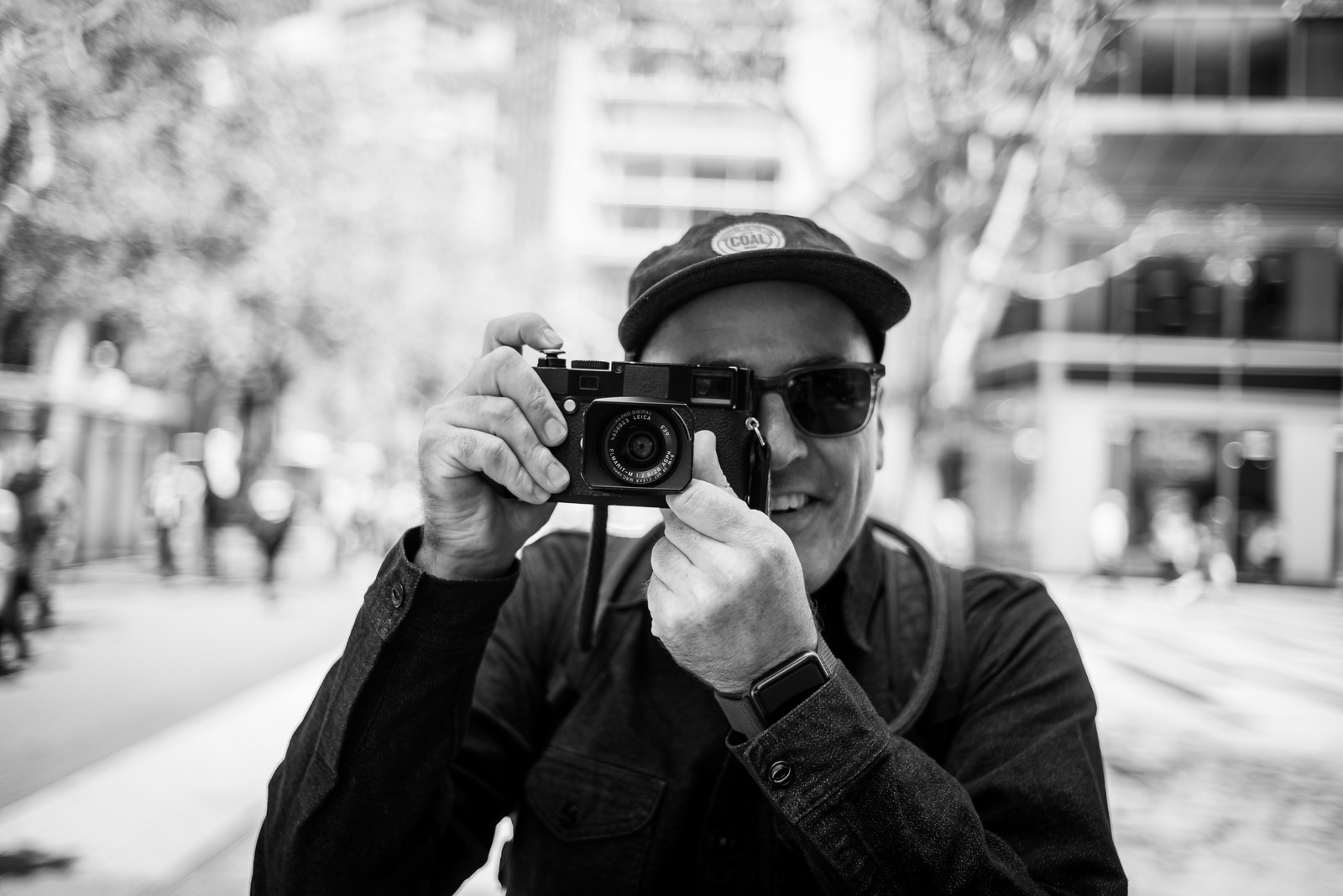 Captured Moment in Black and White