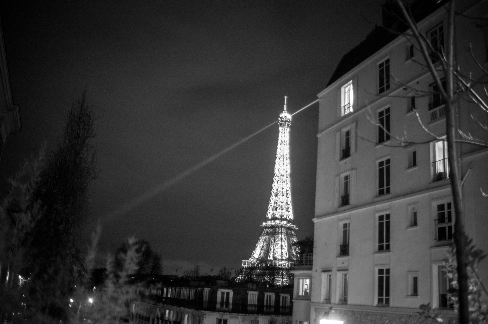 Eiffel Tower in Night Light
