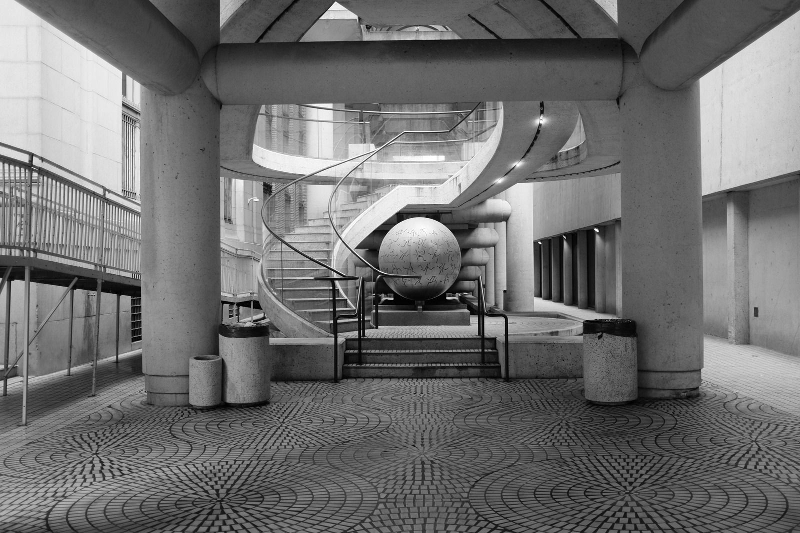 Architectural Harmony in Monochrome