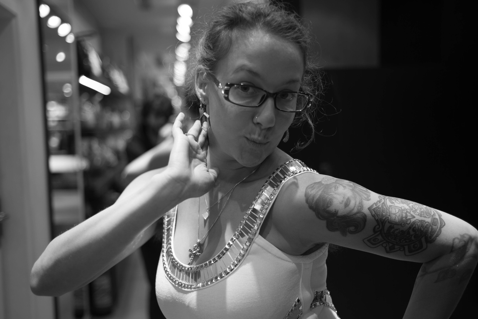 Playful Elegance in Monochrome