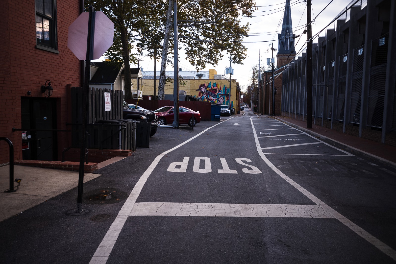 Quiet Alley After Rain