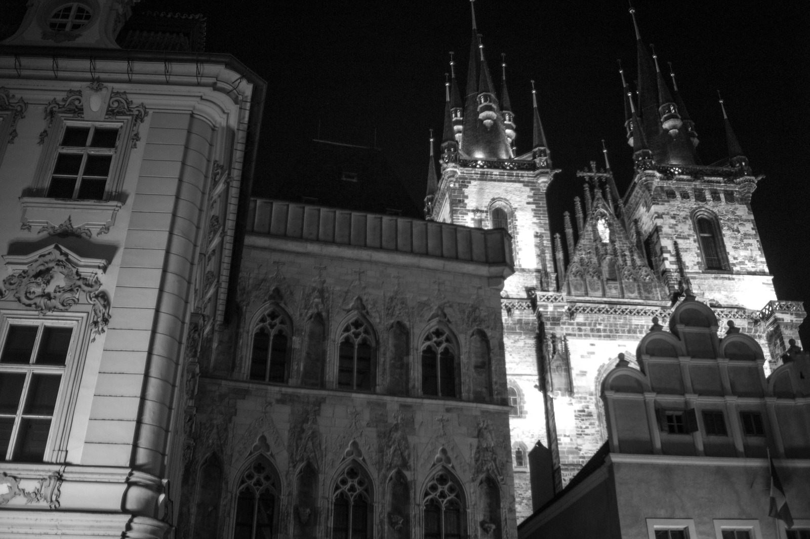 Gothic Towers at Night