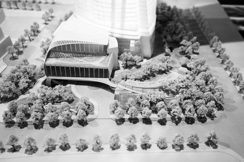 Architectural Model in Monochrome