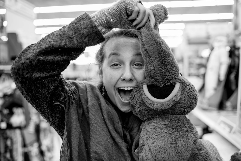 Joyful Moments in Black and White