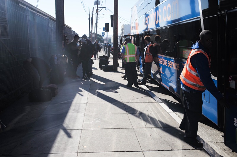 Bustling Transit Scene