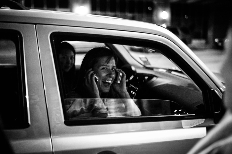 Joyful Conversations at Night