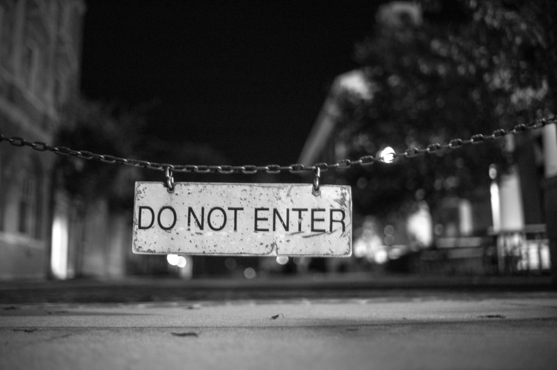 Forbidden Pathway at Night