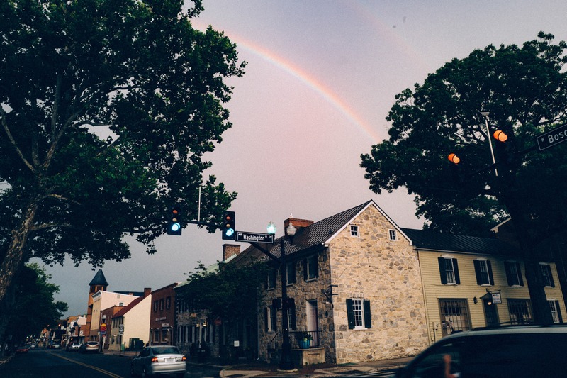 Urban Rainbow After the Rain