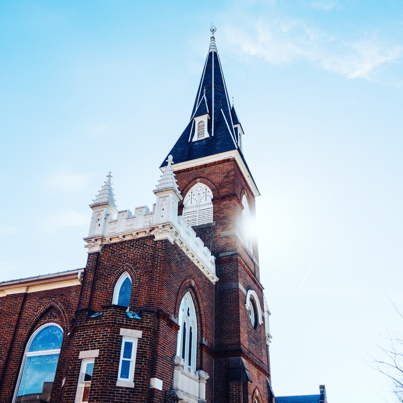 Majestic Steeple Against the Sky