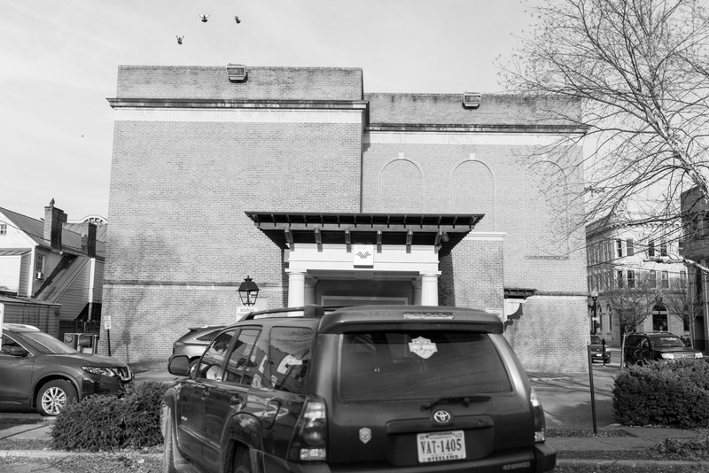 Urban Encounter in Monochrome