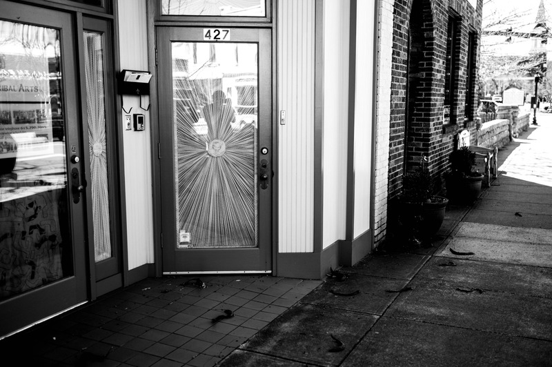 Urban Entryway in Shadows