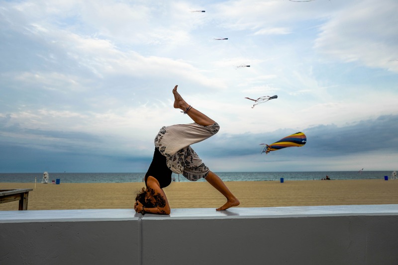 Graceful Contortion by the Sea