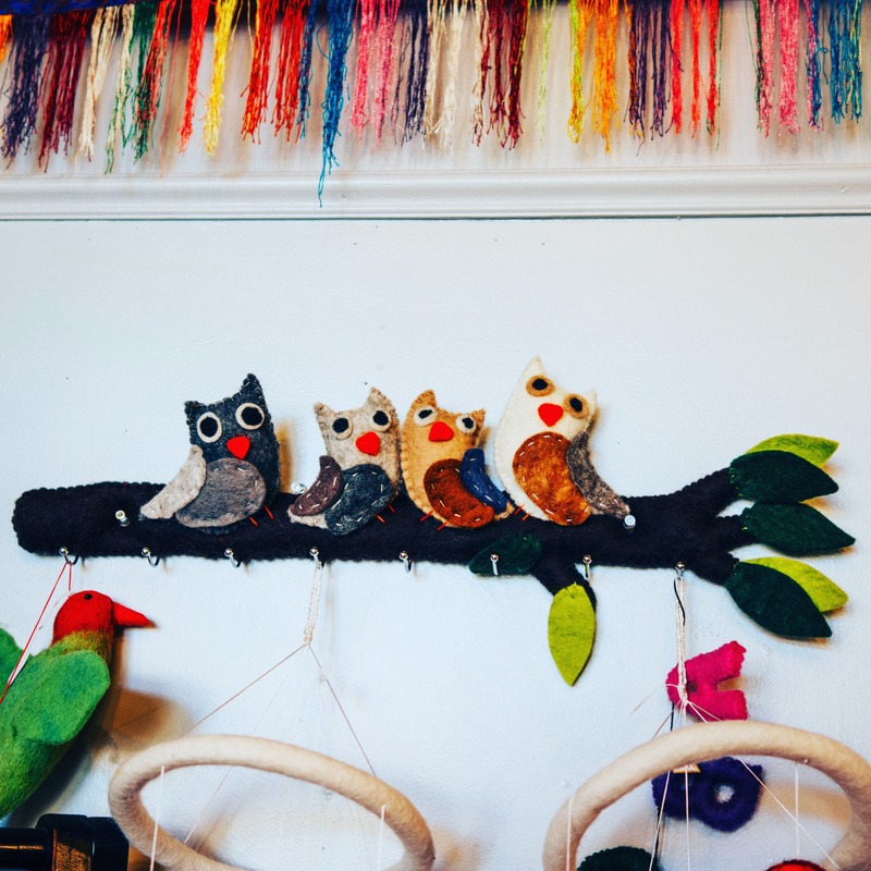Whimsical Felt Owls