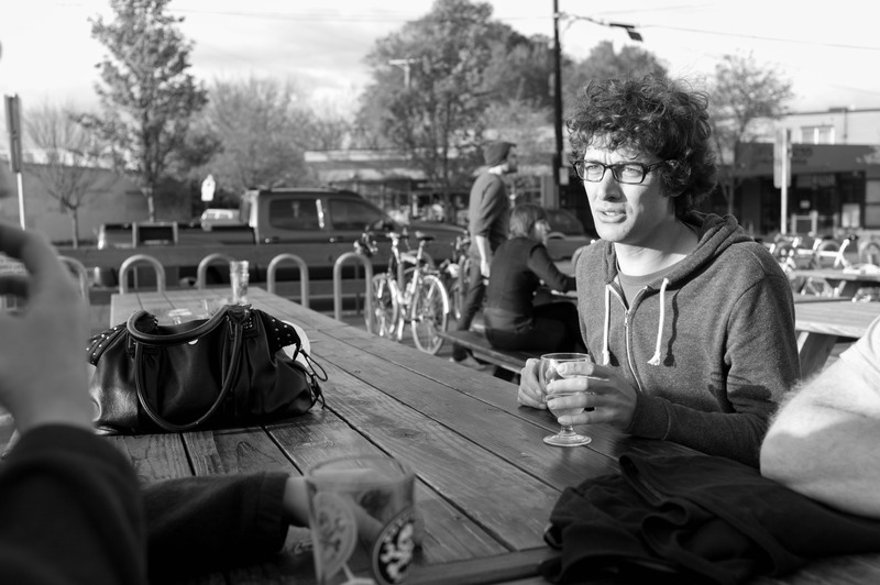 Casual Conversation in Black and White