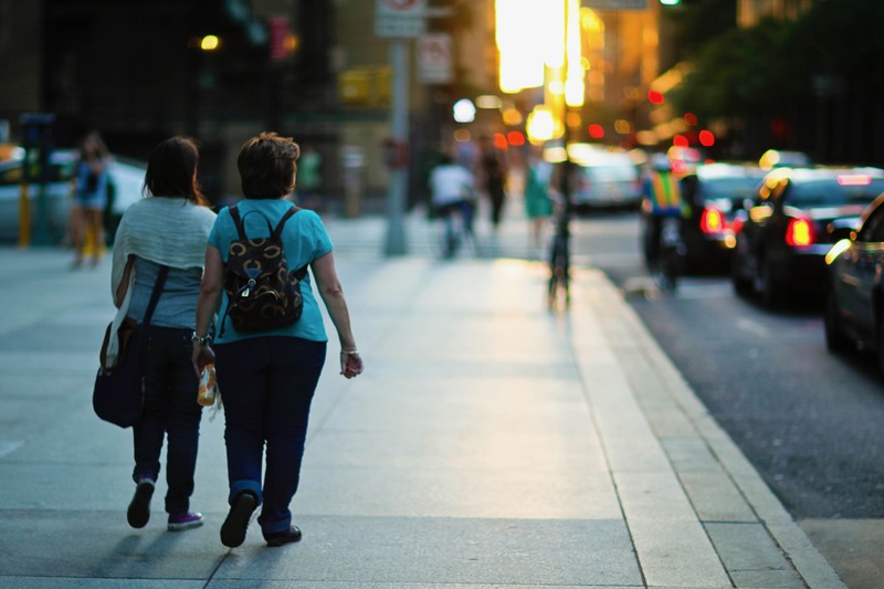 Evening Walk in the City