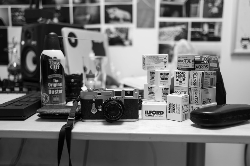 Still Life of a Photographer's Workspace