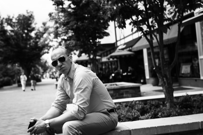 Urban Solitude in Monochrome