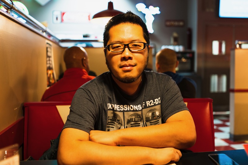 Candid Moment in a Diner