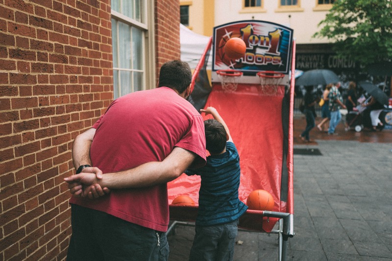 Father and Son in Play